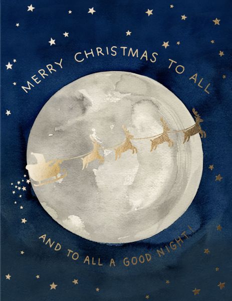 Foil Card-Santa Moon