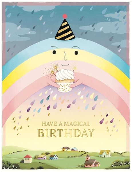 Foil Card-Rainbow Birthday