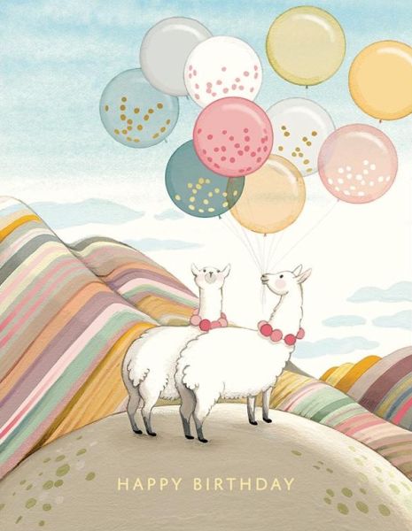 Foil Card-Llamas Birthday