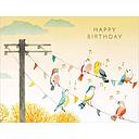 Foil Card-Birds On A Wire