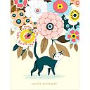 Card-Floral Kitty Birthday