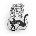 Luxury Enamel Pin-Picatso Cat Lady