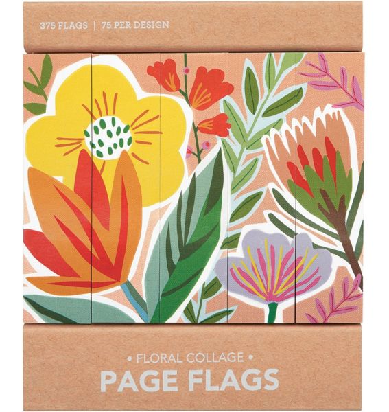 Page Flags-Floral Collage