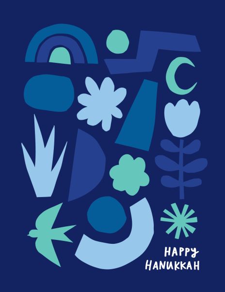 Card-Abstract Hanukkah
