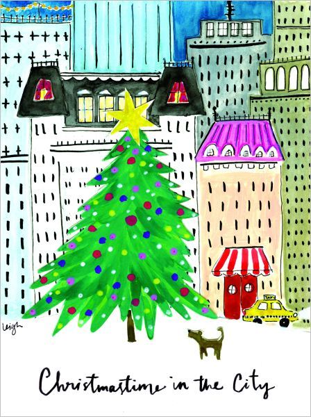Card-Christmastime in the City