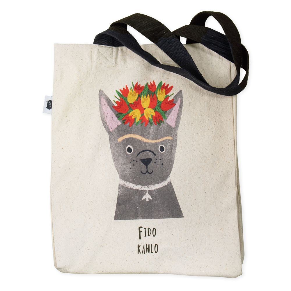 Large Tote-Fido Kahlo