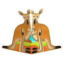 3D Card-Kangaroo-The Roos