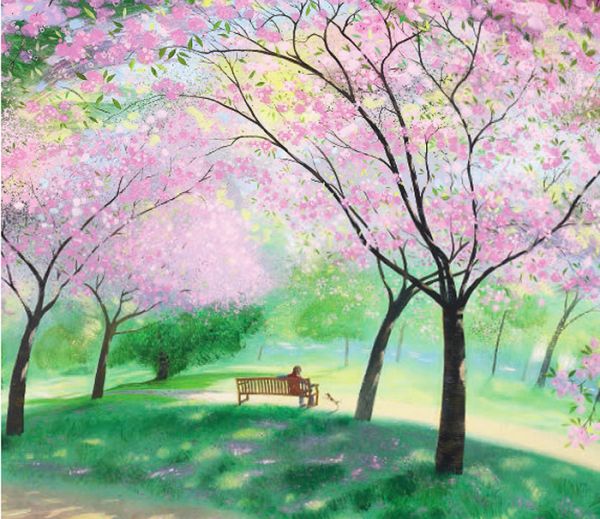 Card-Blossom In The Park