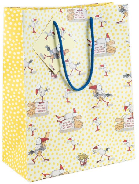 Gift Bag Large-Happy Seagulls