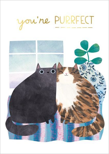 Foil Card-You're Perfect Cats