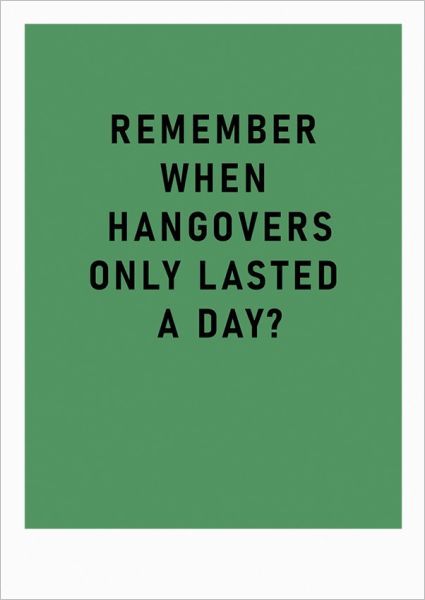 Card-Remember Hangovers