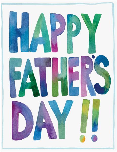 Card-Happy Fathers Day Colours