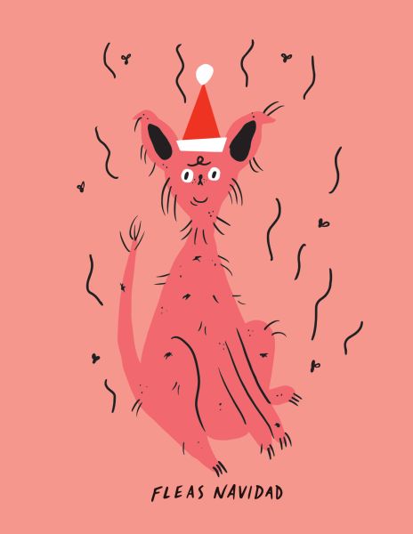 Card-Fleas Navidad