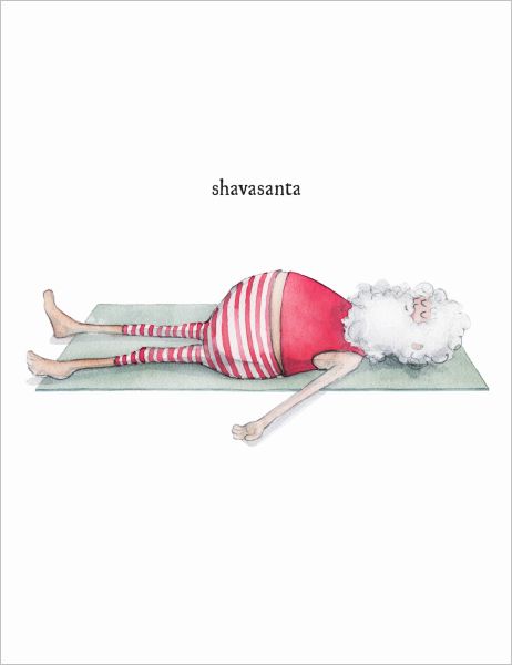 Card-Yoga Santa