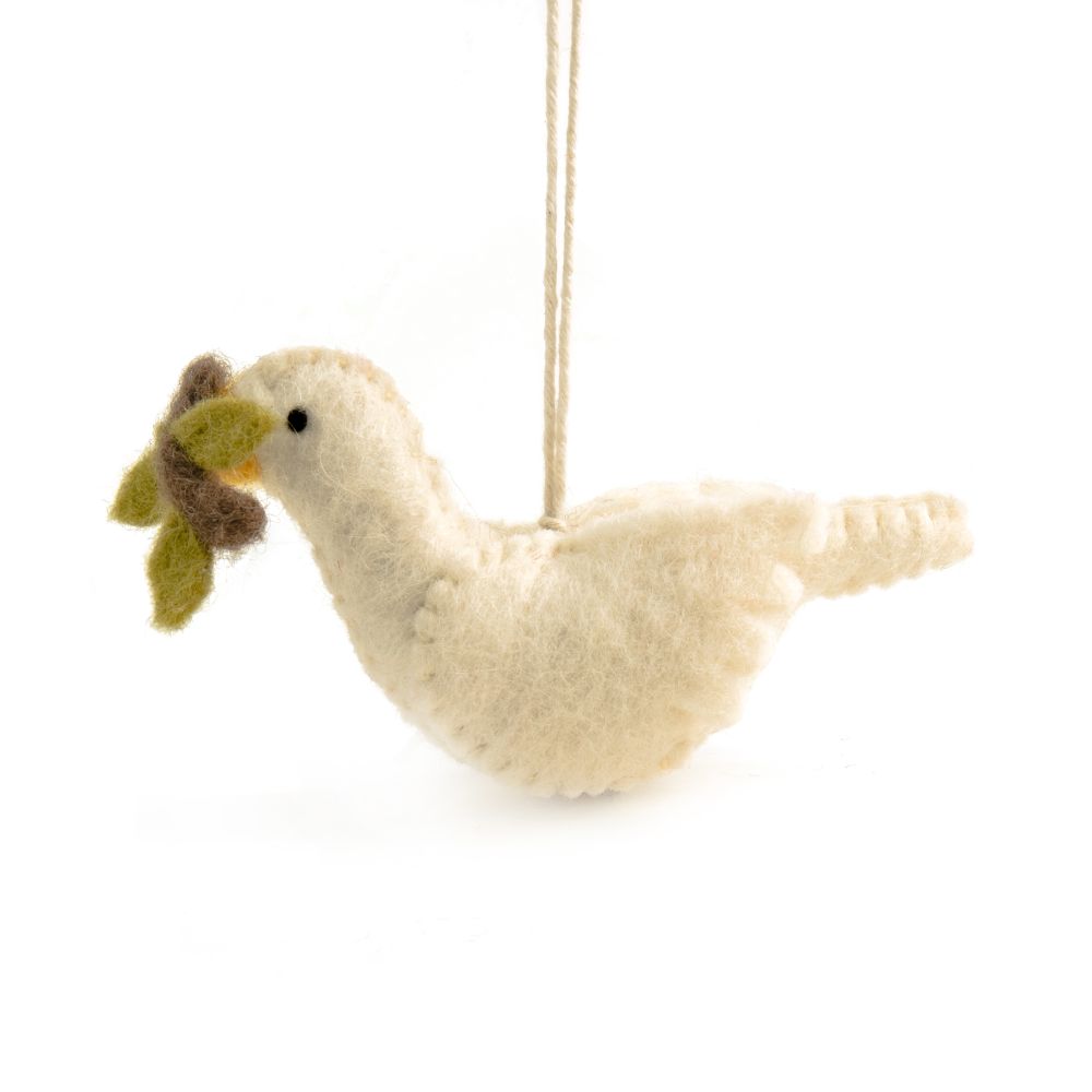 Charity Decoration-Felt Dove Daisy