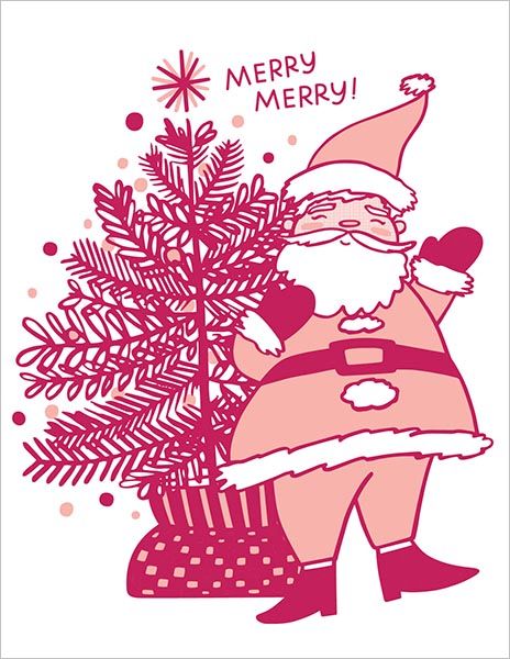 Card-Santa Tree
