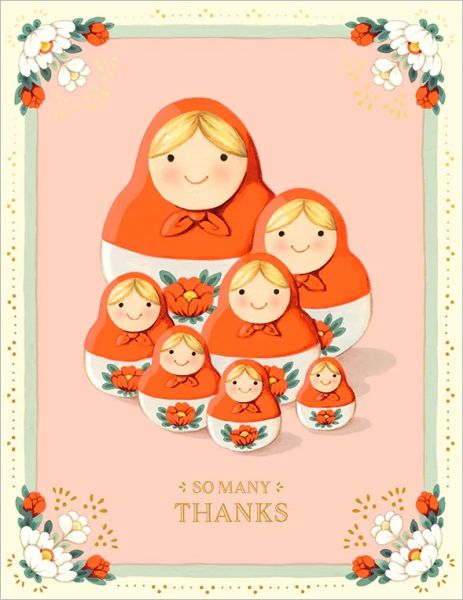 Foil Card-Nesting Dolls Thank You