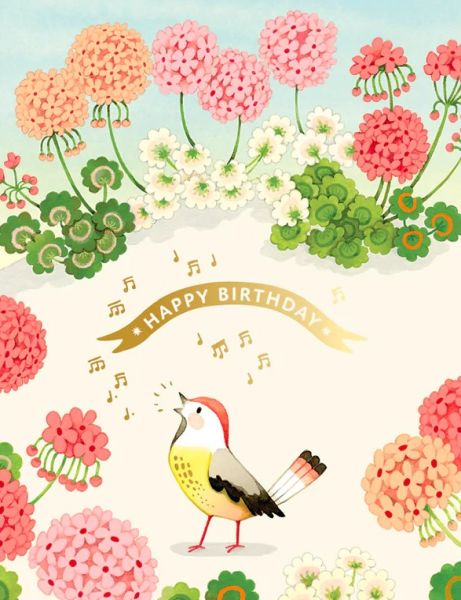 Foil Card-Geranium Garden Birthday
