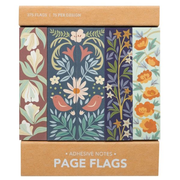 Page Flags-Floral Wallpaper