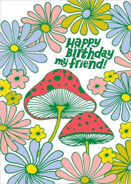 Card-Mushroom Bday