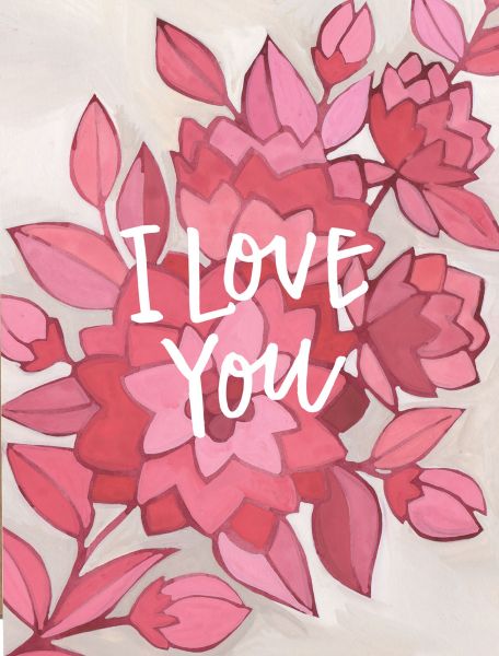 Card-Pink Floral