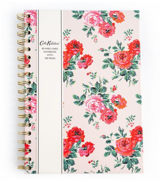 Cath Kidston B5 Wiro Journal-Pink Florals