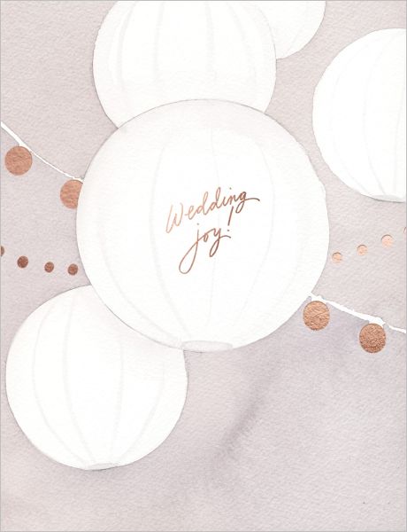 Foil Card-Wedding Lanterns