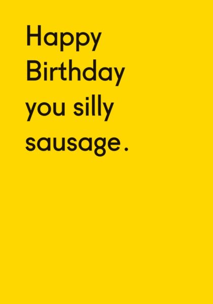 Card-Silly Sausage