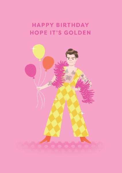 Embossed Card-Harry Styles Birthday