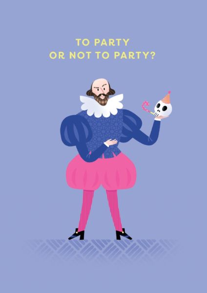 Embossed Card-Shakespeare to Party