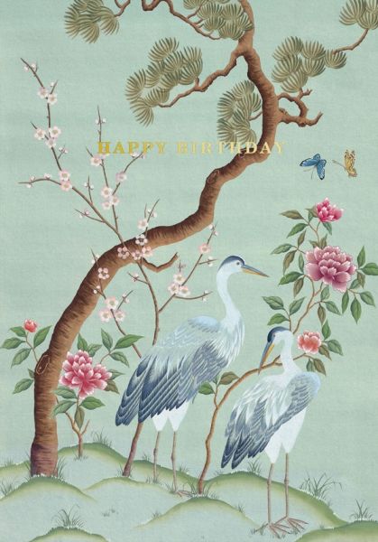 Foil Card-Heron Landscape
