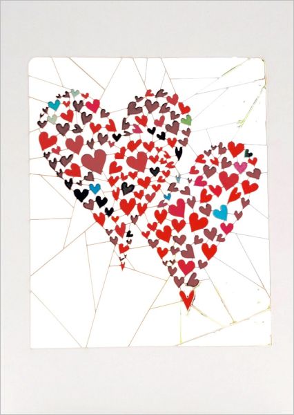 Laser Cut Card-Two Hearts