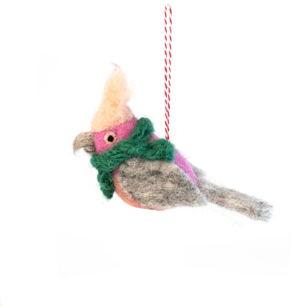 Charity Decoration-Felt Pink Galah Gerry