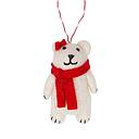 Charity Decoration-Felt Bear White