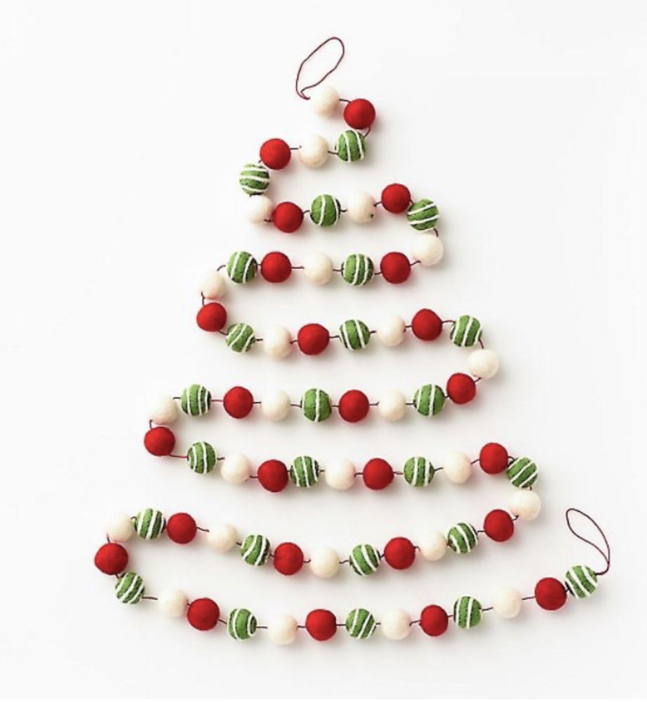 Charity Decoration-Felt Pom Poms Bunting