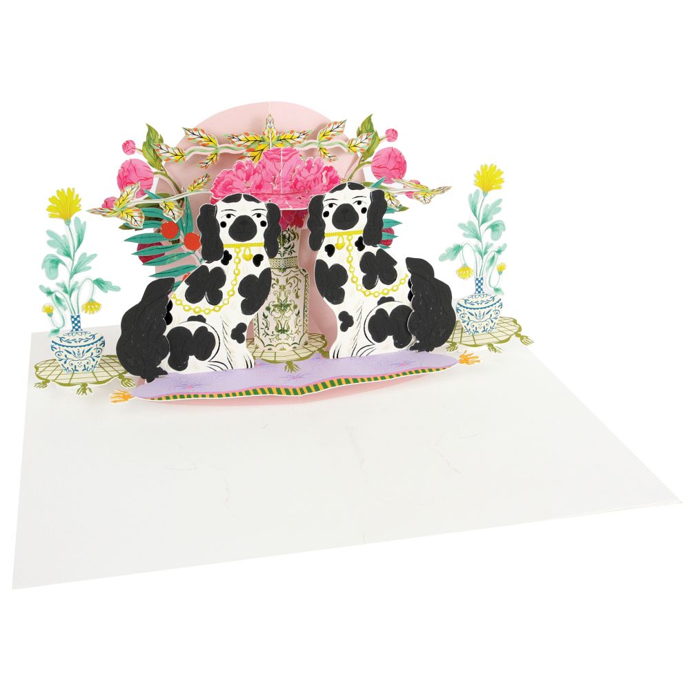 3D Pop-up Card-Staffordshire Dogs