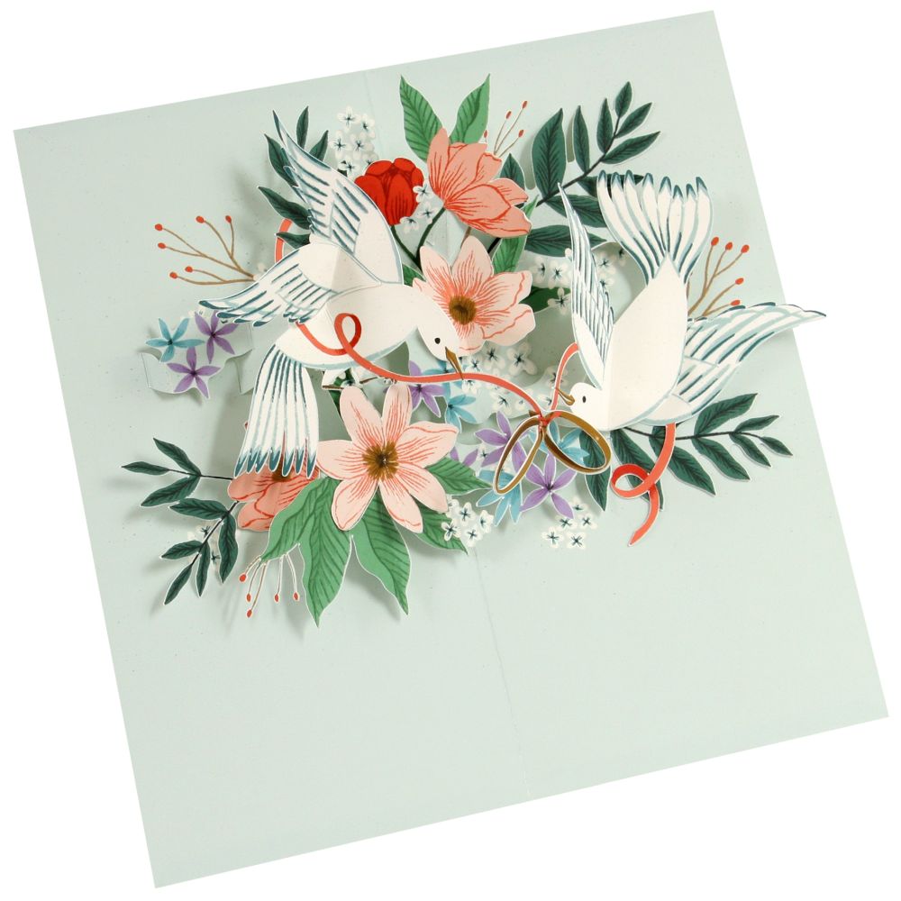 3D Pop-up Card-Love Birds