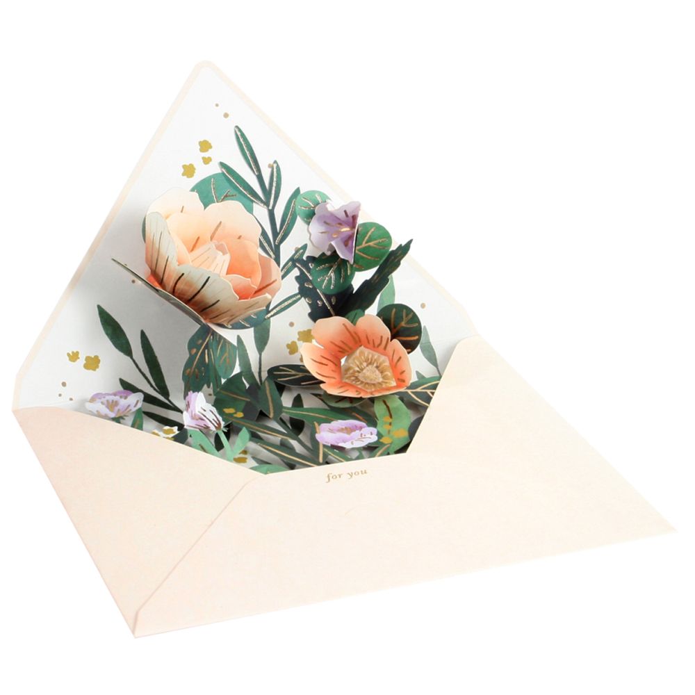 3D Pop-up Card-Wildflower Envelope