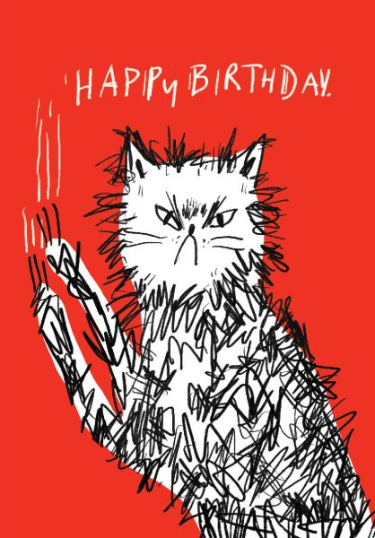 Card-Scratchy Birthday