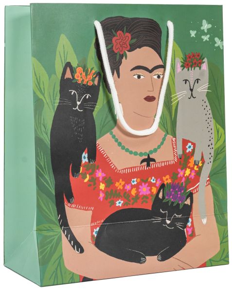 Gift Bag Large-Frida and Her Catlo's