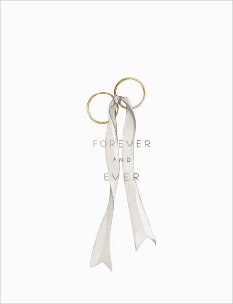 Foil Card-Wedding Rings