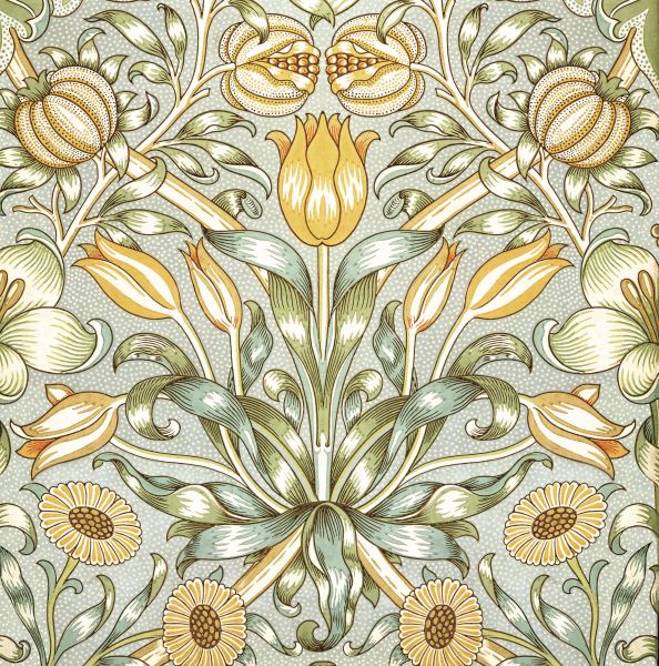 William Morris Card-Lily and Pomegranate