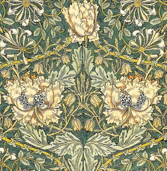 William Morris Card-Honeysuckle
