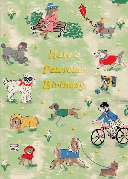 Cath Kidston Card-Birthday Park Dogs