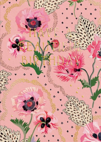 Cath Kidston Card-Birthday Beautiful Poppies