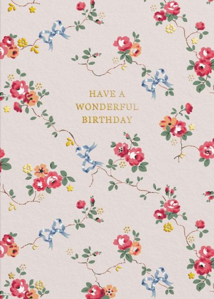 Cath Kidston Card-Birthday Bows and Roses