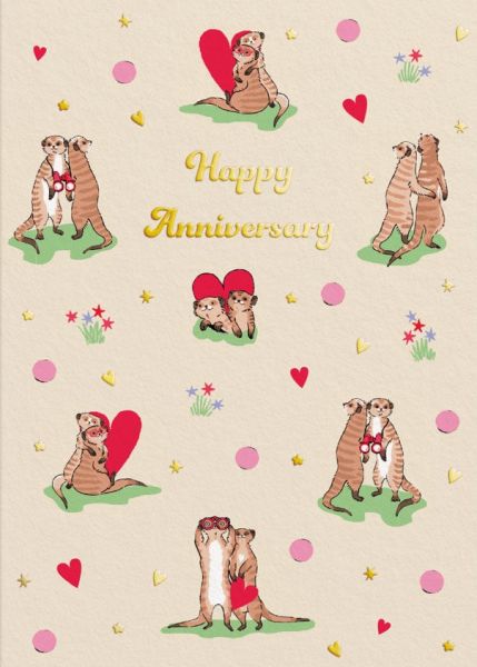 Cath Kidston Card-Meerkats Anniversary