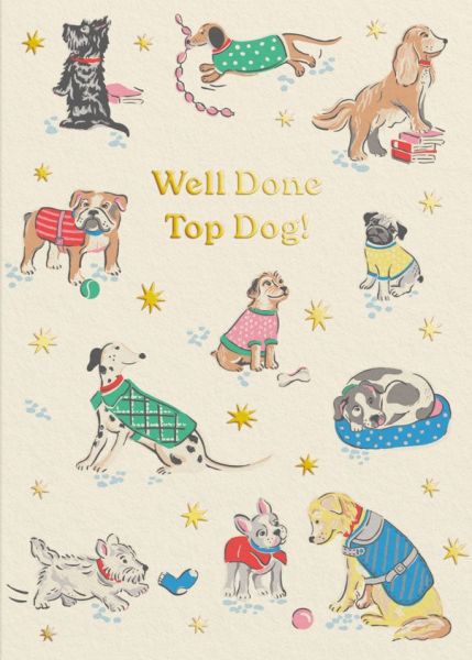 Cath Kidston Card-Top Dog Congratulations