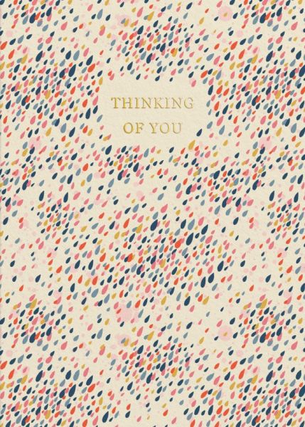 Cath Kidston Card-Raindrops Thinking Of You