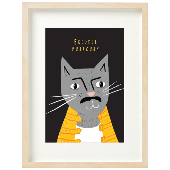 Art Print-Freddie Purrcury